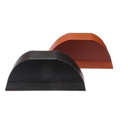 Panelenhandel Dakpanplaten eindkap halfronde nok zwart terracotta