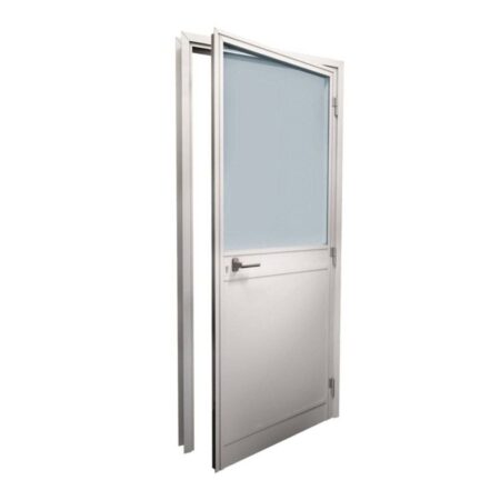 Loopdeur Aluminium 1000x2125mm | rechts | Half Glas