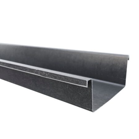 Bakgoot, polyester, antraciet, l = 6 m, 120 mm, uit voorraad.